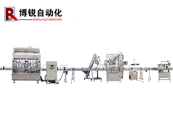 日化品液體灌裝機生產(chǎn)線